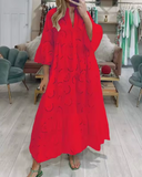 Vestido Longo com Bordado Esther